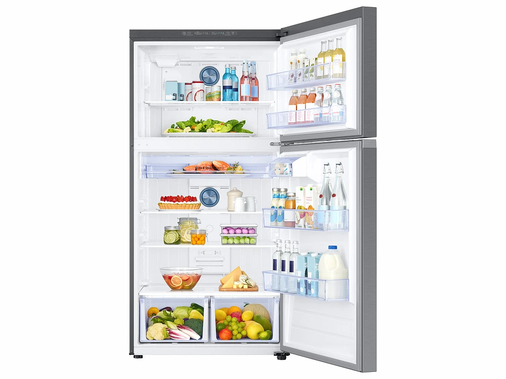 RT21M6213SR/AA | 21 cu. ft. Top Freezer Refrigerator with FlexZone™ in Stainless Steel | Samsung Business US