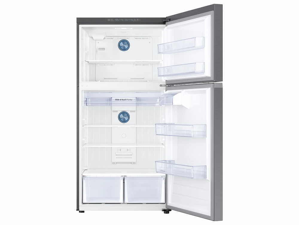 18 cu. ft. Top Freezer Refrigerator in Stainless Steel (RT18M6213SR) | Samsung US