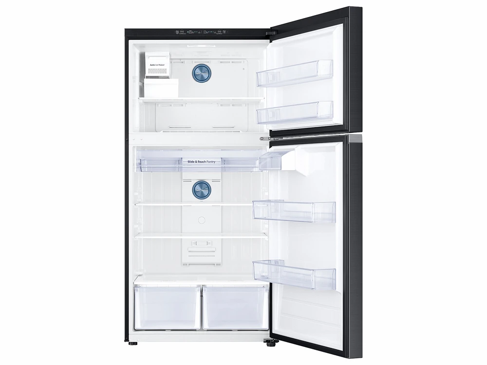 RT21M6215SG/AA | 21 cu. ft. Top Freezer Refrigerator with FlexZone™ and Ice Maker in Black Stainless Steel | Samsung Business US