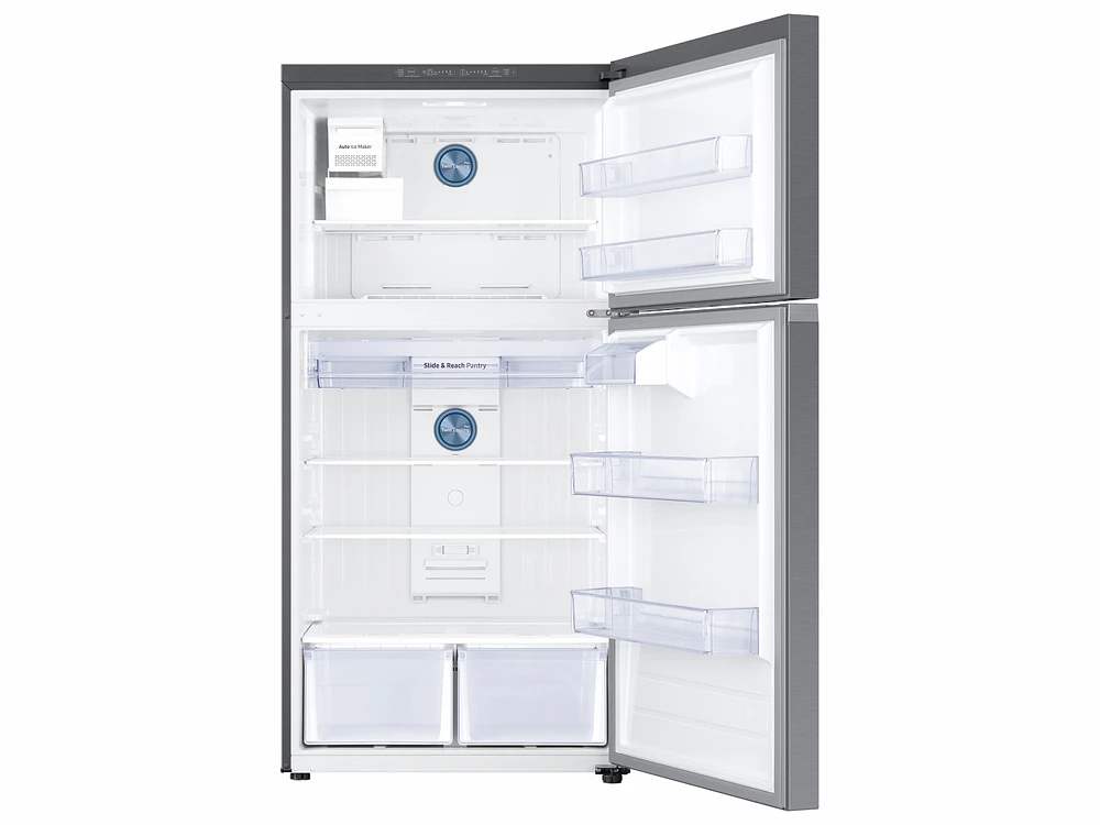 Stainless Steel cu. ft. Top Freezer Fridge with Ice Maker | Samsung US