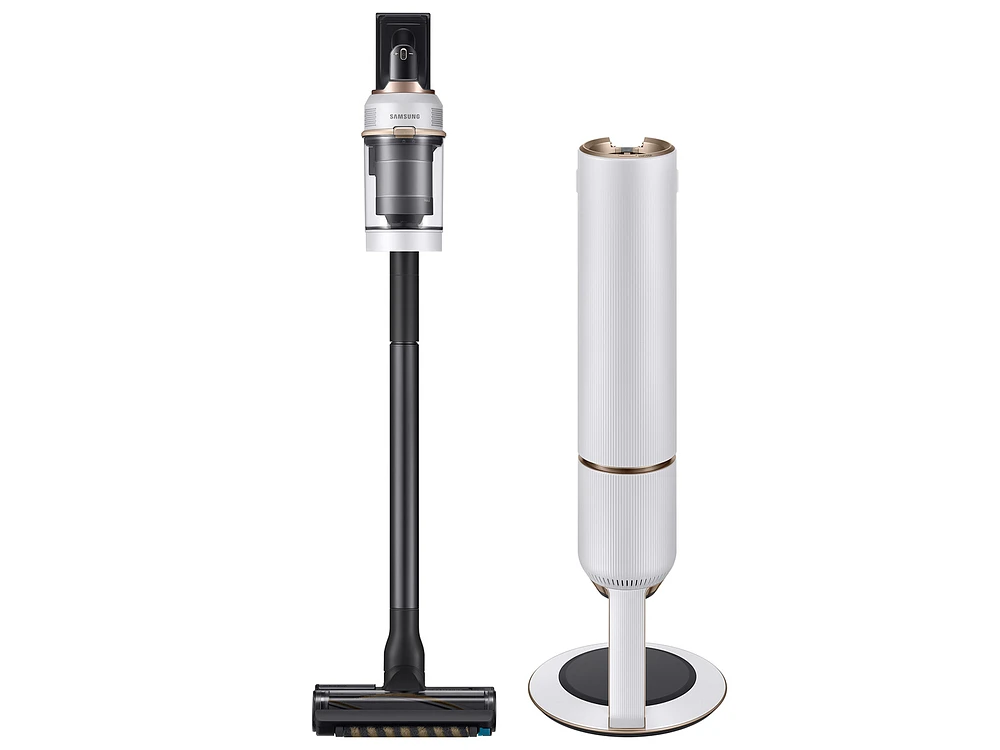 Bespoke Jet™ Pet Cordless Stick Vacuum with All-in-One Clean Station® in Misty White | Samsung