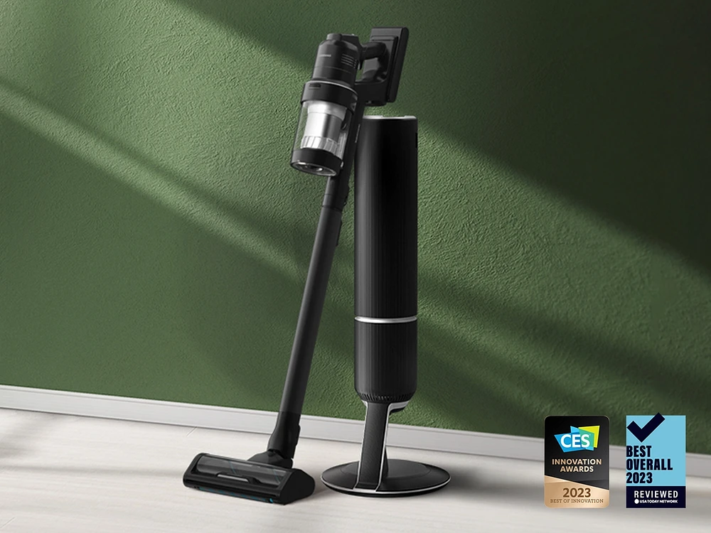 Bespoke Jet™ AI Vacuum with All-in-One Clean Station® in Satin Black | Samsung Business US