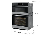 30" Microwave Combination Wall Oven in Stainless Steel | Samsung US