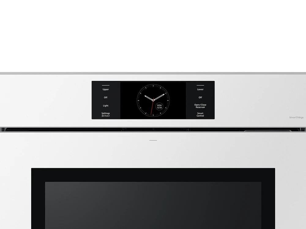 Bespoke 30" White Glass Double Wall Oven with AI Pro Cooking™ Camera | Samsung Business US