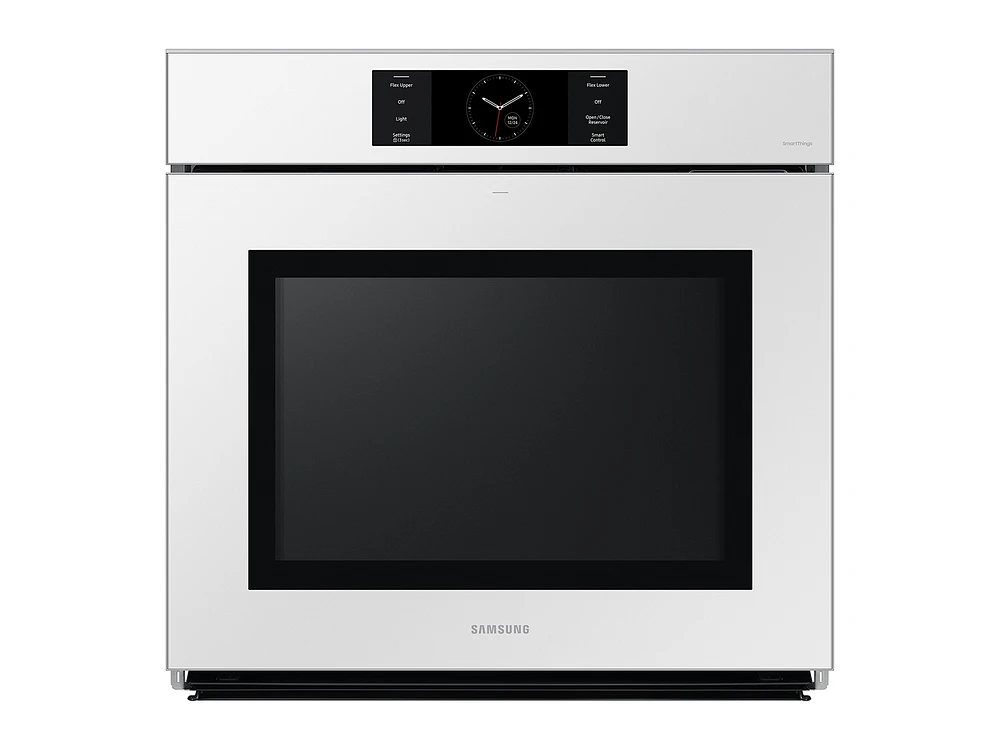 Bespoke 30" White Glass Single Wall Oven with AI Pro Cooking™ Camera | Samsung Business US