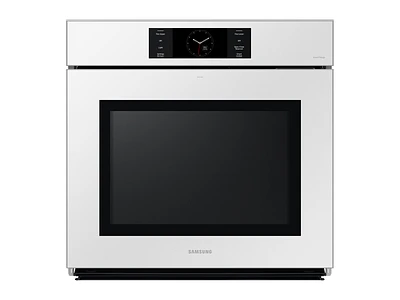 Bespoke 30" White Glass Single Wall Oven with AI Pro Cooking™ Camera | Samsung Business US