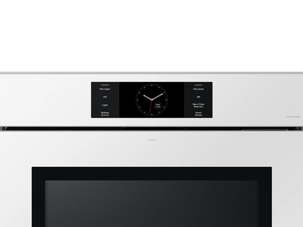 Bespoke 30" White Glass Single Wall Oven with AI Pro Cooking™ Camera | Samsung Business US