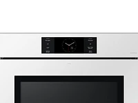 Bespoke 30" White Glass Single Wall Oven with AI Pro Cooking™ Camera | Samsung Business US