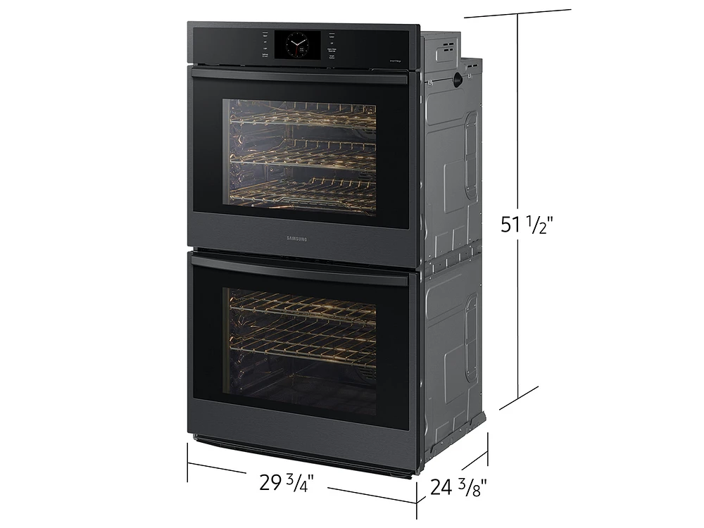 30" Double Wall Oven in Matte Black | Samsung US