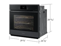 NV51CG600SMTAA | 30" Single Wall Oven with Steam Cook in Matte Black | Samsung Business US