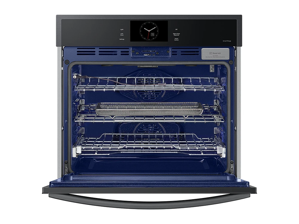 NV51CG600SMTAA | 30" Single Wall Oven with Steam Cook in Matte Black | Samsung Business US