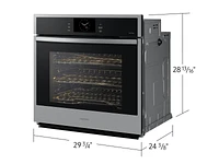 NV51CG600SSRAA | 30" Single Wall Oven with Steam Cook in Stainless Steel | Samsung Business US