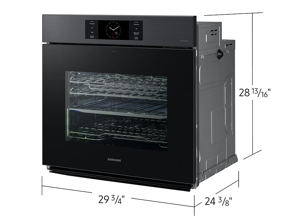 Bespoke Single Wall Oven 30" Matte Black | Samsung US