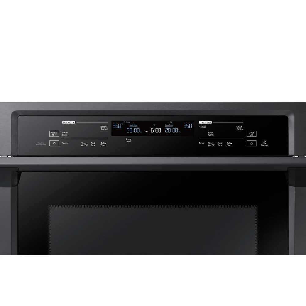 NV51K6650DG/AA | 30" Smart Double Wall Oven with Steam Cook in Black Stainless Steel | Samsung Business US