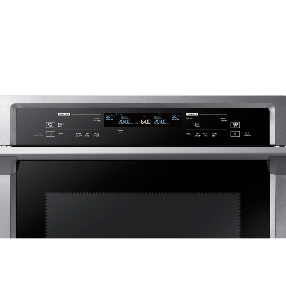 NV51K6650DS/AA | 30" Smart Double Wall Oven with Steam Cook in Stainless Steel | Samsung Business US