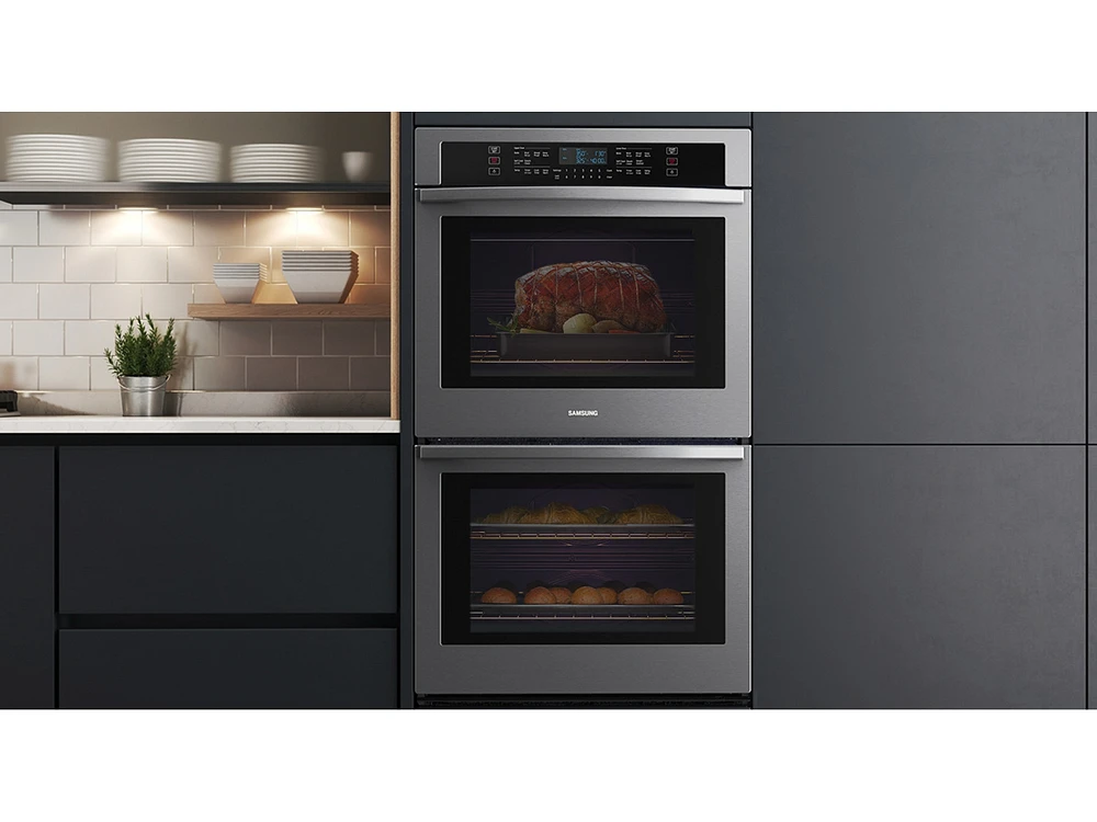 30" Smart Double Wall Oven in Stainless Steel - NV51T5511DS/AA | Samsung US