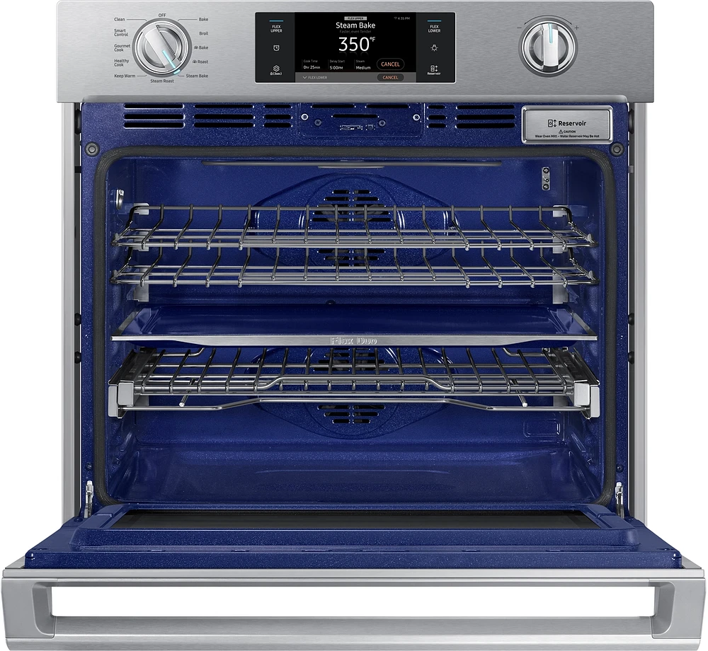 NV51K7770SS/AA | 30" Smart Single Wall Oven with Flex Duo™ in Stainless Steel | Samsung Business US