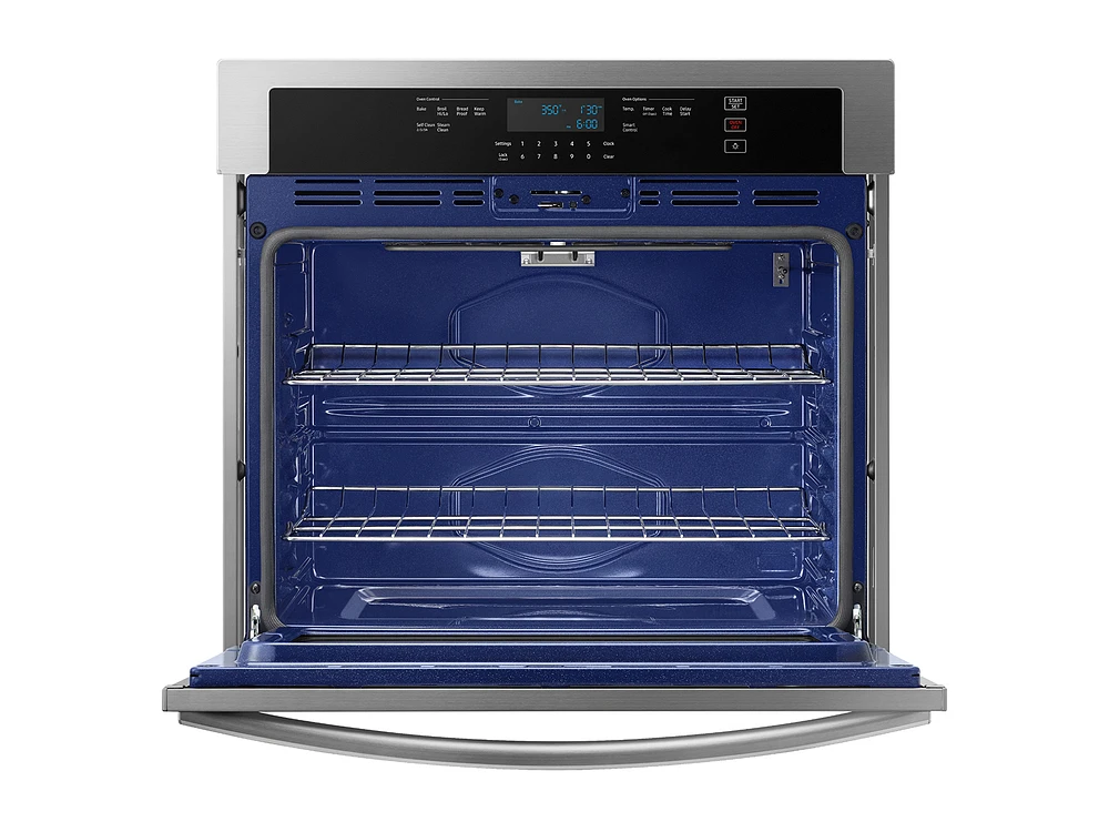 30" Smart Single Wall Oven in Stainless Steel Stainless Steel Wall Ovens - NV51T5511SS/AA | Samsung US