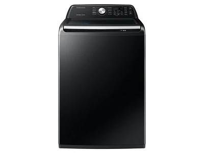 WA44A3405AV/A4 | 4.4 cu. ft. Top Load Washer with ActiveWave™ Agitator and Active WaterJet in Brushed Black | Samsung Business US