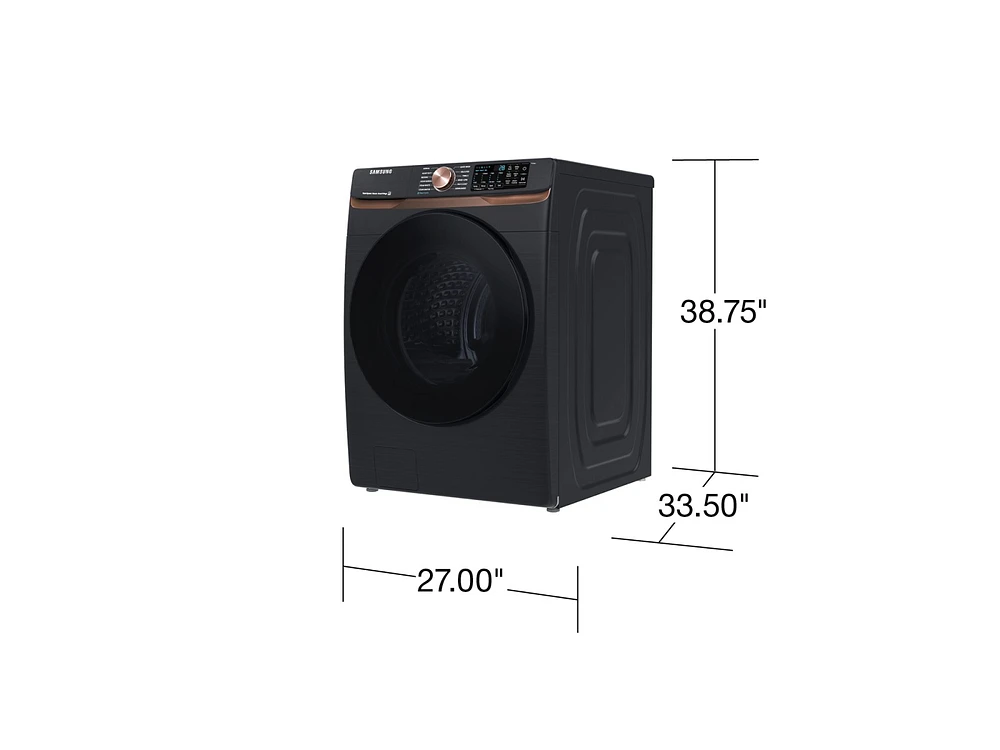 5.0 cu. ft. Extra Large Capacity Smart Front Load Washer with Super Speed Wash and Steam in Brushed Black Washers - WF50BG8300AVUS | Samsung US