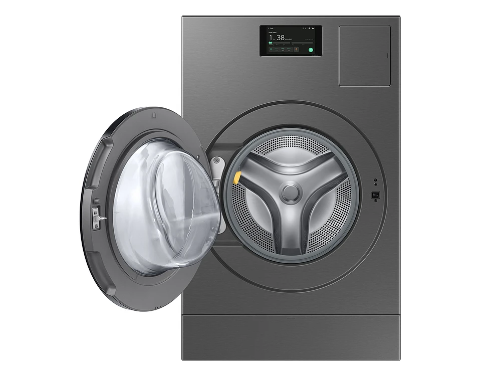 Bespoke AI Laundry Combo™ All-in-One 5.3 cu. ft. Ultra Capacity Washer and Ventless Heat Pump Dryer in Dark Steel | Samsung Business US