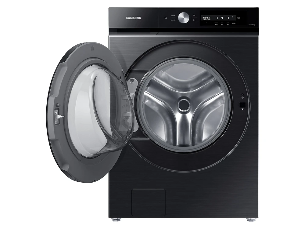 WF46BB6700AVUS | Bespoke 4.6 cu. ft. Large Capacity Front Load Washer with Super Speed Wash and AI Smart Dial in Brushed Black | Samsung Business US