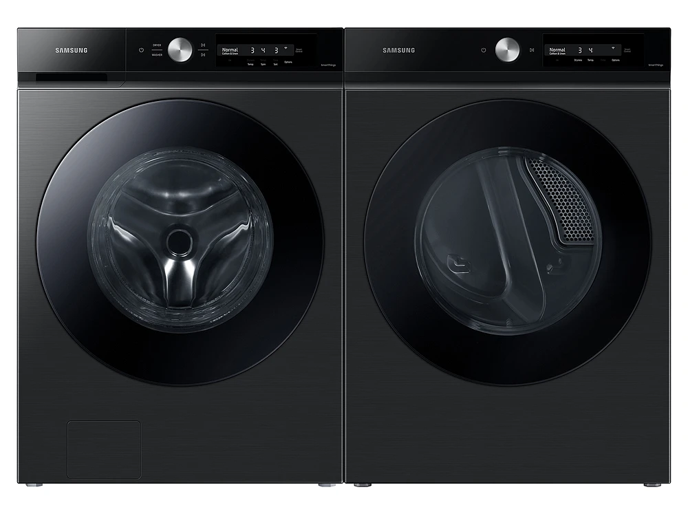 WF46BB6700AVUS | Bespoke 4.6 cu. ft. Large Capacity Front Load Washer with Super Speed Wash and AI Smart Dial in Brushed Black | Samsung Business US