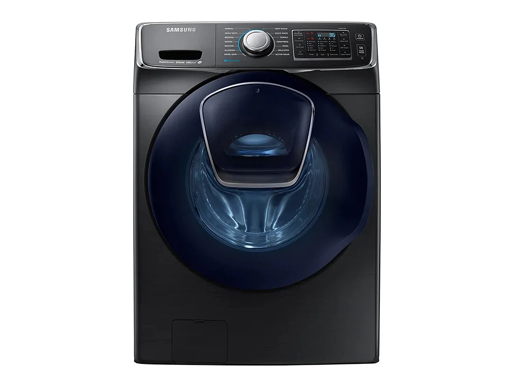 WF45K6500AV/A2 | 4.5 cu. ft. Smart Front Load Washer with AddWash™ in Black Stainless Steel | Samsung Business US