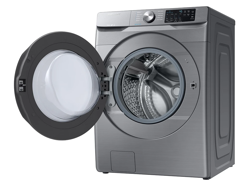 4.5 cu. ft. Front Load Washer with Steam in Platinum Washer - WF45R6100AP/US | Samsung US