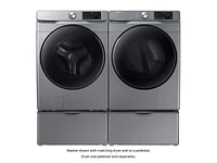 4.5 cu. ft. Front Load Washer with Steam in Platinum Washer - WF45R6100AP/US | Samsung US