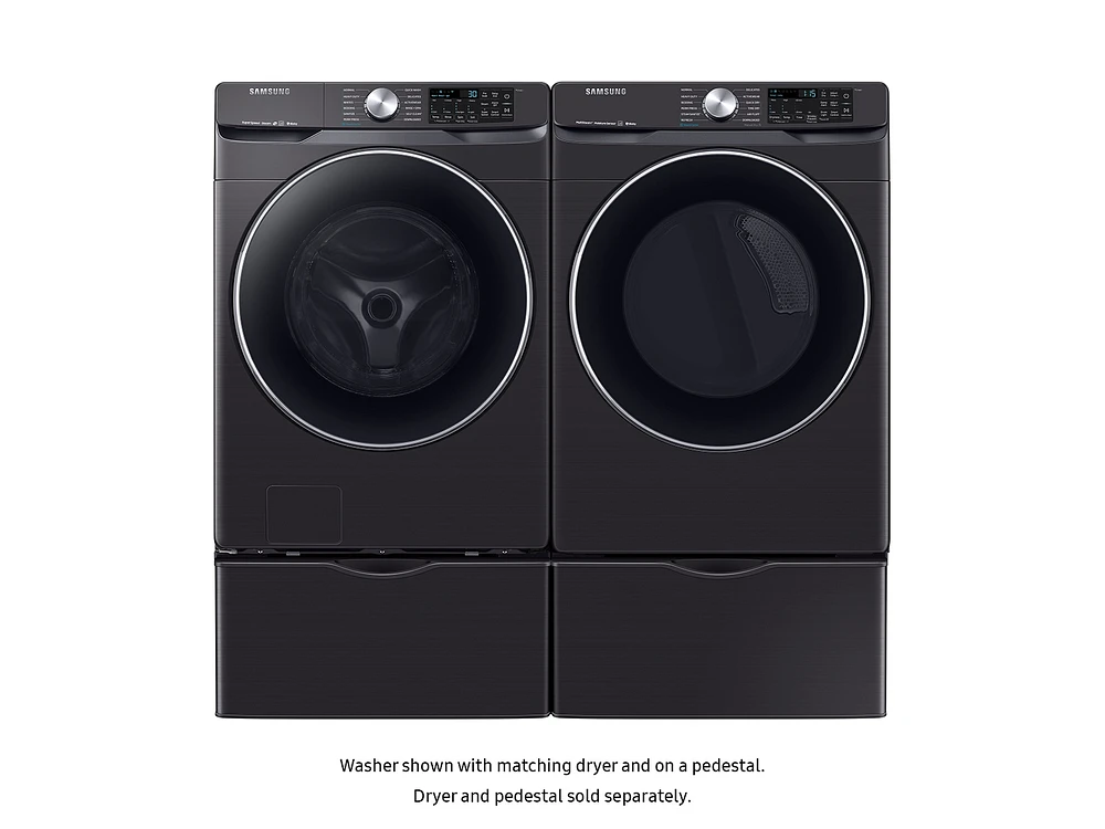 WF45R6300AV/US | 4.5 cu. ft. Smart Front Load Washer with Super Speed in Black Stainless Steel | Samsung Business US