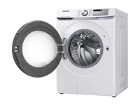 4.5 cu. ft. Smart Front Load Washer with Super Speed in White Washer  - WF45R6300AW/US | Samsung US