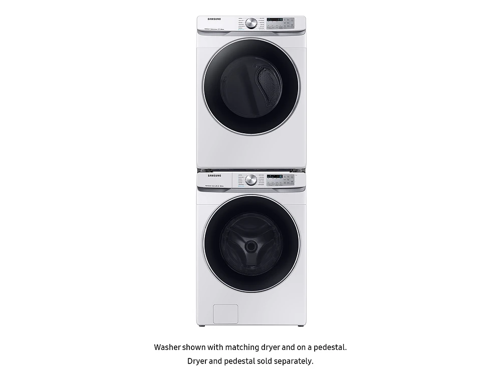 4.5 cu. ft. Smart Front Load Washer with Super Speed in White Washer  - WF45R6300AW/US | Samsung US