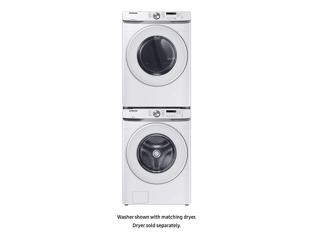 4.5 cu. ft. Front Load Washer with Vibration Reduction Technology+ in White Washers - WF45T6000AW/A5 | Samsung US