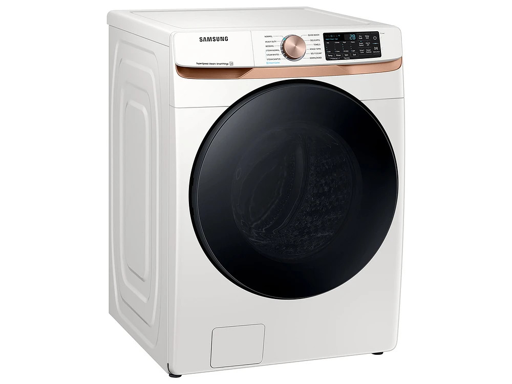 WF50BG8300AEUS | 5.0 cu. ft. Extra Large Capacity Smart Front Load Washer with Super Speed Wash and Steam in Ivory | Samsung Business US