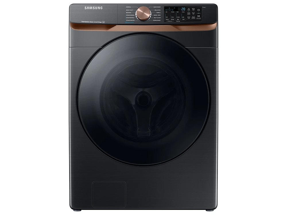 5.0 cu. ft. Extra Large Capacity Smart Front Load Washer with Super Speed Wash and Steam in Brushed Black Washers - WF50BG8300AVUS | Samsung US