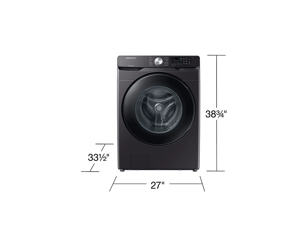 5.1 cu. ft. Extra-Large Capacity Smart Front Load Washer in Brushed Black | Samsung US