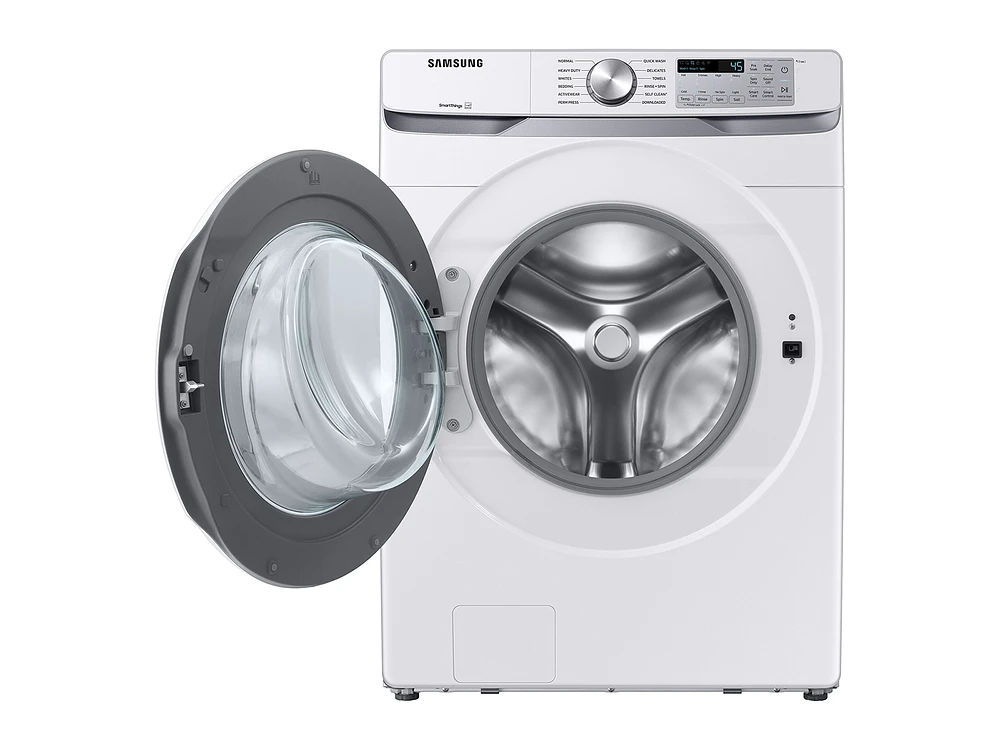 5.1 cu. ft. Extra-Large Capacity Smart Front Load Washer with Vibration Reduction Technology+ in White | Samsung Business US