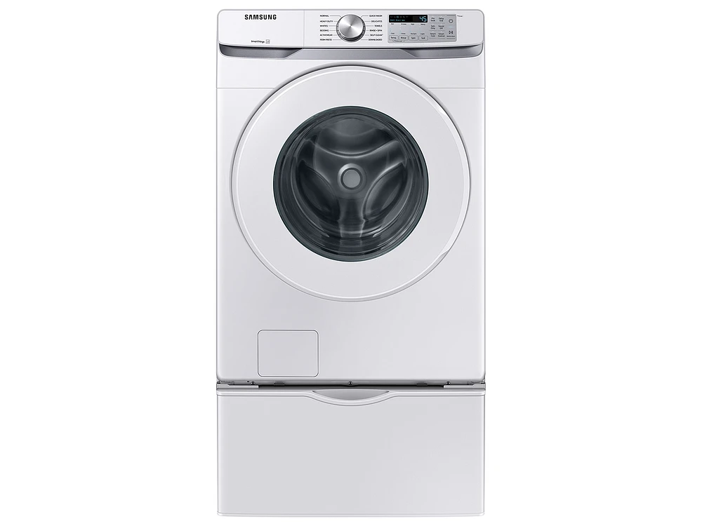 5.1 cu. ft. Extra-Large Capacity Smart Front Load Washer with Vibration Reduction Technology+ in White | Samsung Business US