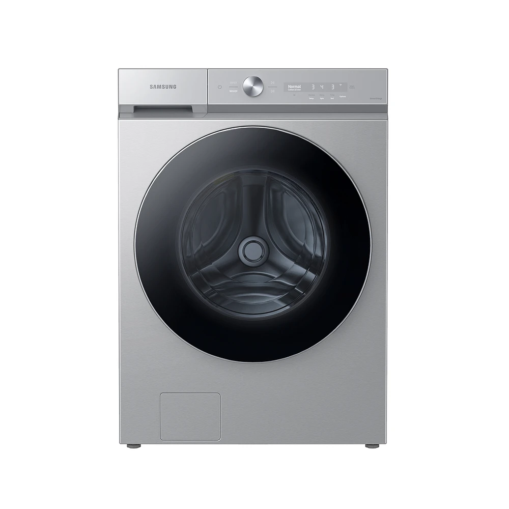 WF53BB8900ATUS | Bespoke 5.3 cu. ft. Ultra Capacity Front Load Washer with AI OptiWash™ and Auto Dispense in Silver Steel | Samsung Business US