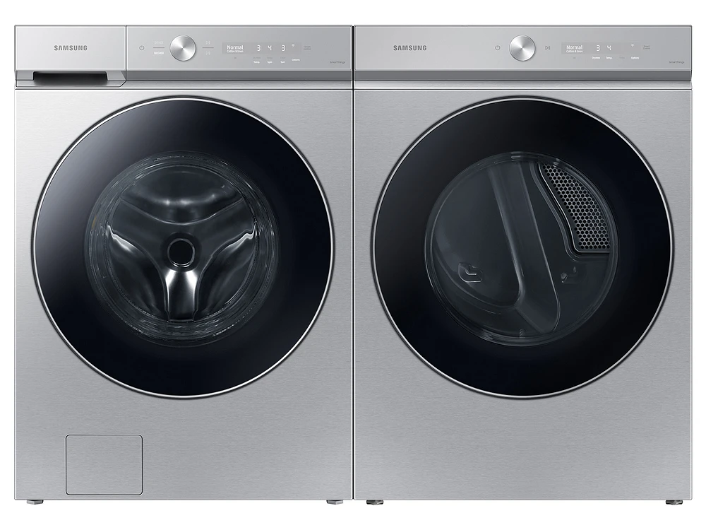 WF53BB8900ATUS | Bespoke 5.3 cu. ft. Ultra Capacity Front Load Washer with AI OptiWash™ and Auto Dispense in Silver Steel | Samsung Business US