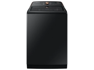 5.5 cu. ft. Extra-Large Capacity Smart Top Load Washer with Auto Dispense System in Brushed Black Washers - WA55A7700AV/US | Samsung US