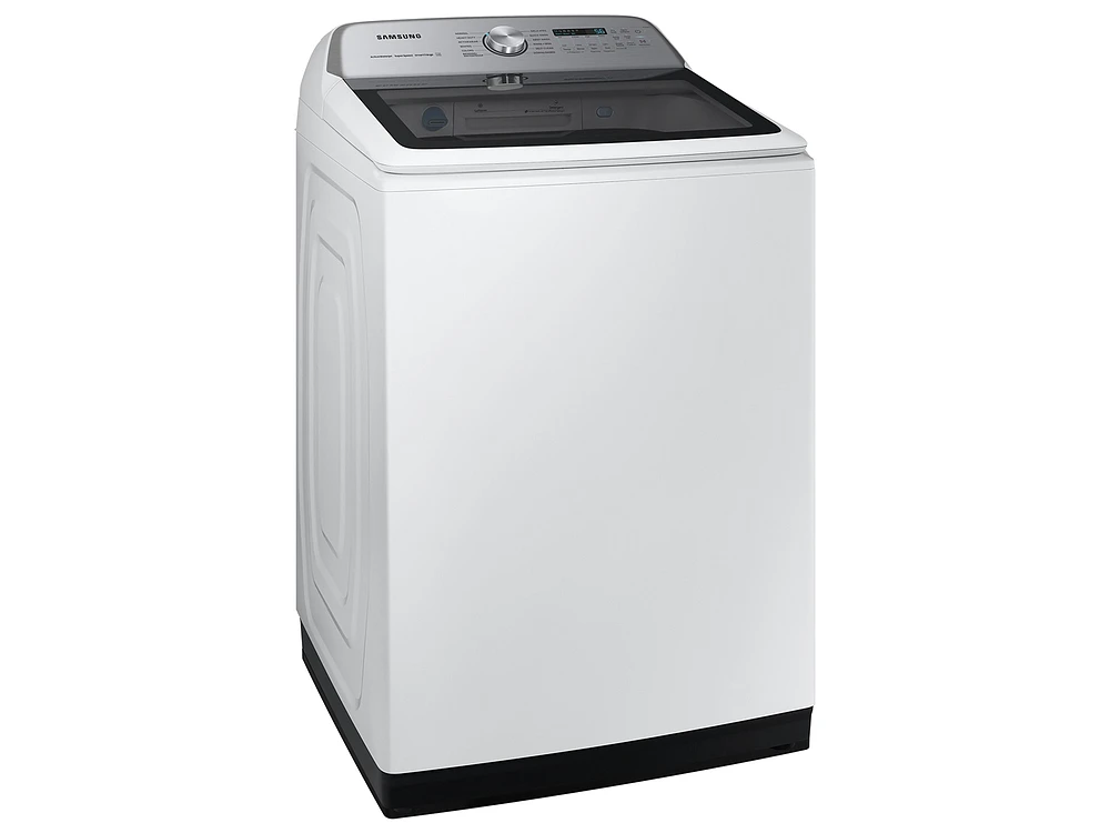 5.1 cu. ft. Large Capacity Smart Top Load Washer with ActiveWave™ Agitator and Super Speed Wash in White | Samsung US