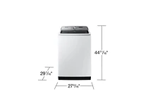 5.2 cu. ft. Large Capacity Smart Top Load Washer with Super Speed Wash in White | Samsung US