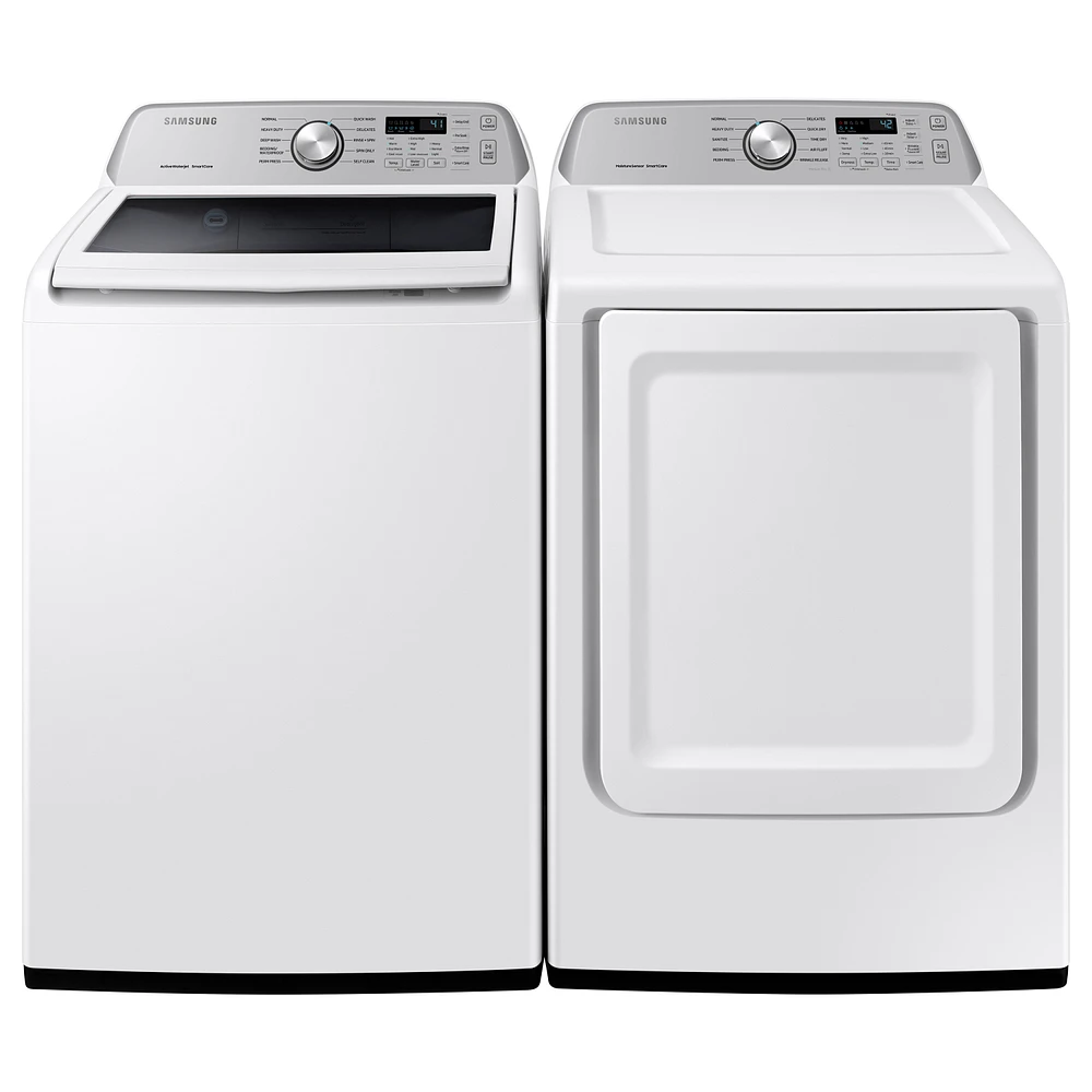 4.5 cu. ft. Capacity Top Load Washer with Active WaterJet in White Washers - WA45T3400AW/A4 | Samsung US