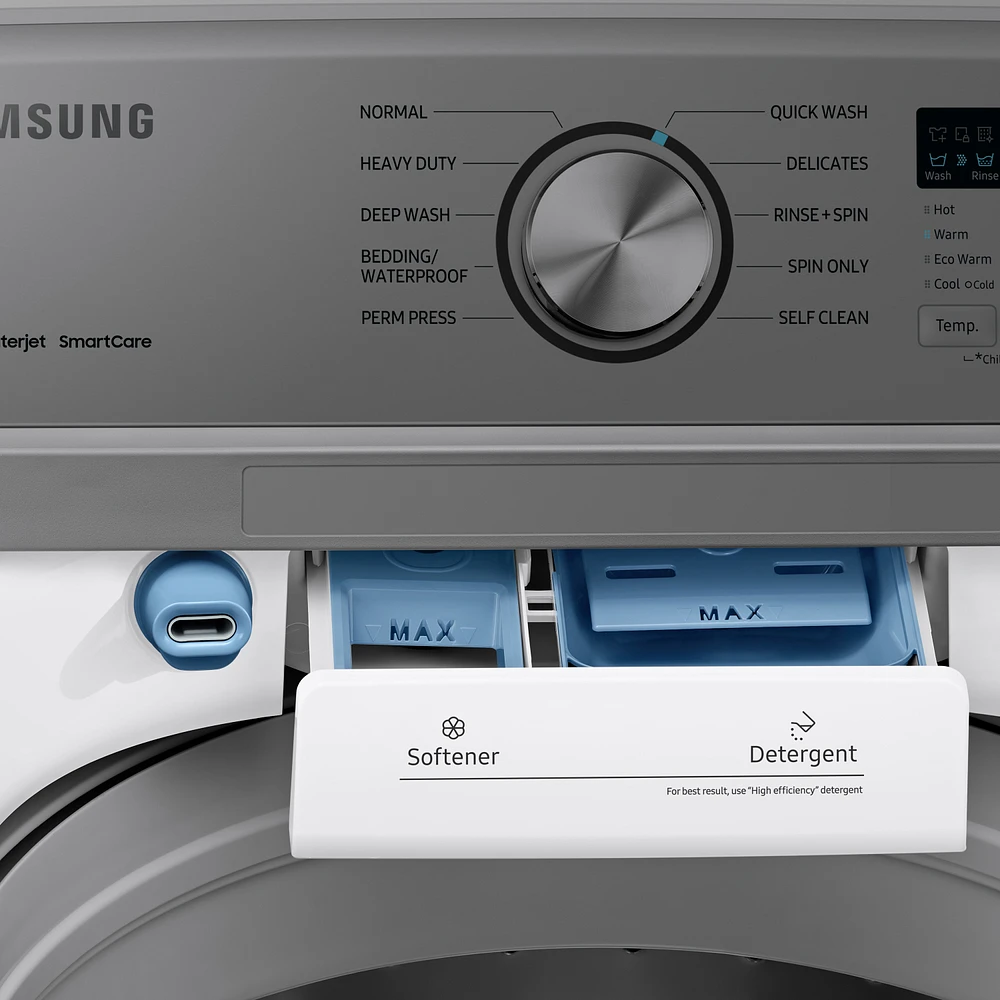 4.5 cu. ft. Capacity Top Load Washer with Active WaterJet in White Washers - WA45T3400AW/A4 | Samsung US