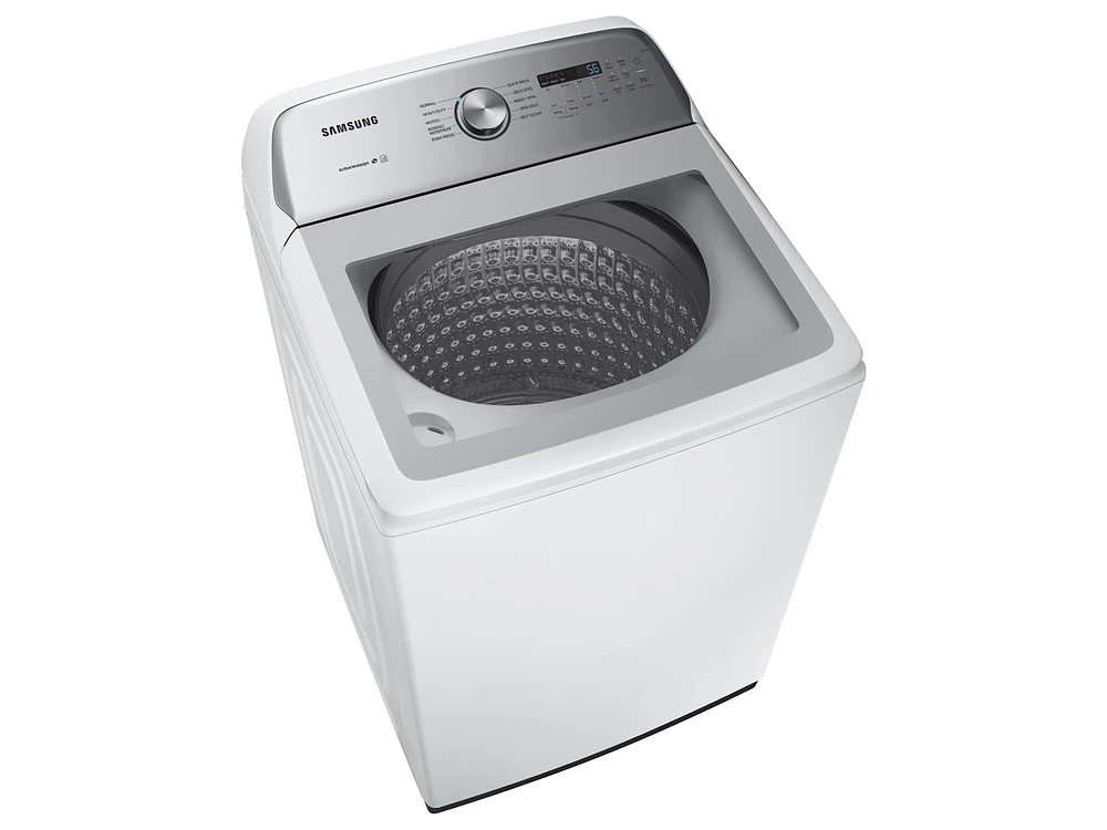 5.0 cu. ft. Top Load Washer with Active Water Jet in White Washer - WA50R5200AW/US | Samsung US