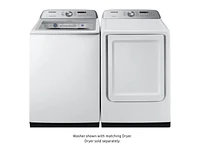 5.0 cu. ft. Top Load Washer with Active Water Jet in White Washer - WA50R5200AW/US | Samsung US