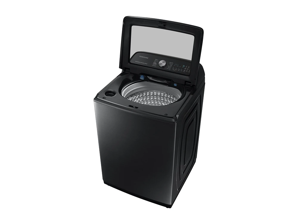 5.0 cu. ft. Top Load Washer with Super Speed in Black Stainless Steel Washer - WA50R5400AV/US | Samsung US