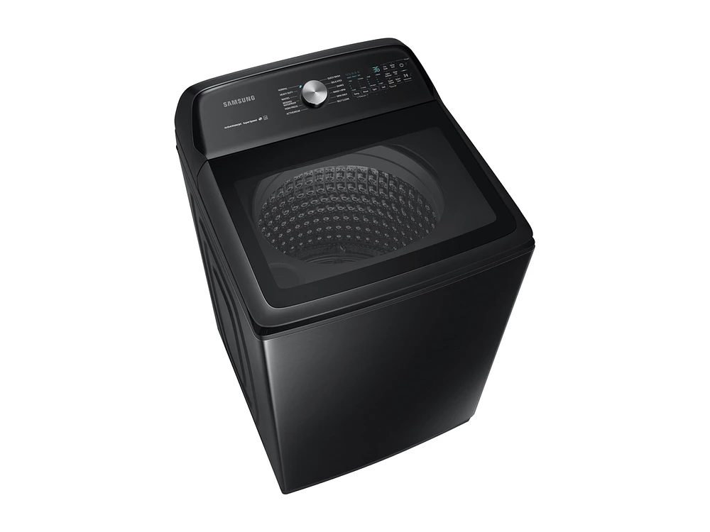 5.0 cu. ft. Top Load Washer with Super Speed in Black Stainless Steel Washer - WA50R5400AV/US | Samsung US